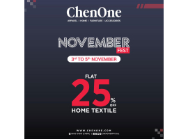 ChenOne November Fest FLAT 25% OFF on Home Textile